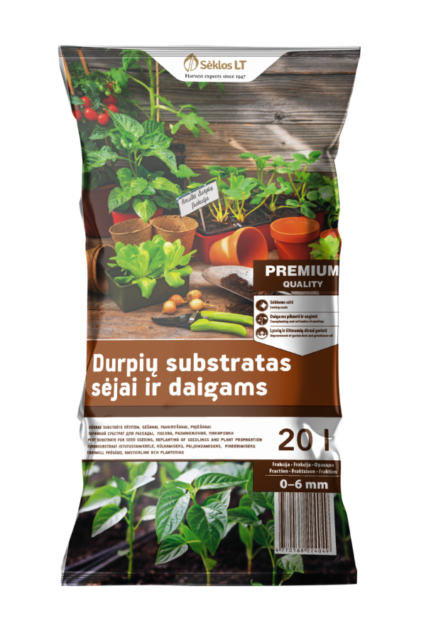 SUBSTRATAS DAIGAMS, SĖJIMUI, DAUGINIMUI, PIKAVIMUI 20 L