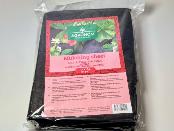 DARŽO PLĖVELĖ JUODA 1,6X10M (50G/KV.M)