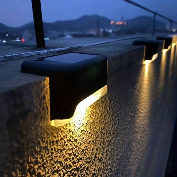 LED saulės energijos lemputės terasoms, laiptams, turėklams, 4 vnt. - Image 7