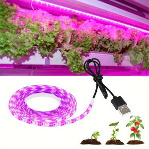 Augalų auginimo patalpose LED juosta (rožinės spalvos) 1m.