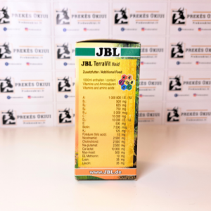 JBL TerraVit Fluid 50ml – vitaminai ir mikroelementai ropliams ir kitiems terariumo gyvūnams