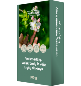 Vaismedžių, vaiskrūmių ir vejų trąšų rinkinys, 0,8 kg.