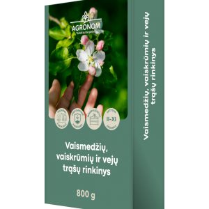 Vaismedžių, vaiskrūmių ir vejų trąšų rinkinys, 0,8 kg.